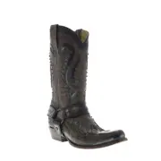 Stetson Outlaw Square Rocker Toe Mens Brown Wide Cowboy Western Boots