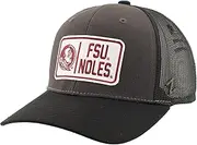 ZHATS Standard NCAA Officially Licensed Snapback Hat Big Rig Patch Charcoal Black Defer