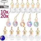 Car Hanging Diffuser Air Freshener Perfume Empty Glass Bottle Ornament Dec Bulk