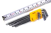9PC Tamper Proof Torx Star Super Long Hex Key L Wrench T10 – T50 9" 260910