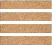HOODANCOS Cork Board Bar Strips for Wall 4pcs Thick Self Adhesive Bulletin Bar Strips DIYBulletin Board Pin Board for Paste Notes Photos Schedules Announcements