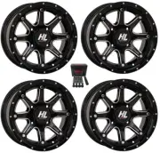 High Lifter HL4 12" Wheels Machined Polaris Ranger XP 9/1K (4)