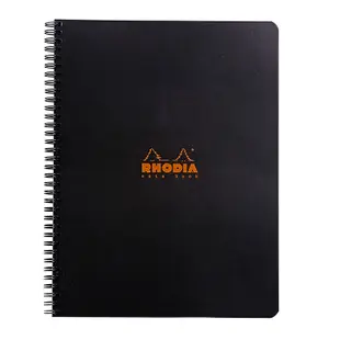 【Rhodia】Classic_A4+ 線圈筆記本_方格內頁_黑色