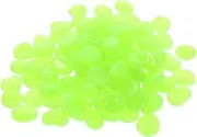Parliky 200Pcs Glow Dark Decorative Pebbles for Indoor and Outdoor Fish Tank Luminous Stones for Landscaping and Planters Night Decor
