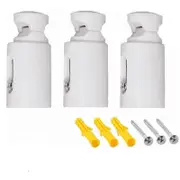 Replacement Radiator Brackets, Towel Warmer, White Wall Mount, Adjustable Spacing, Suitable for Straight or Curved Bathroom Radiators Walkbee