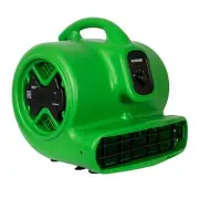 XPOWER X-600A 1/3 HP Air Mover, Carpet Dryer and Utility Fan w GCFI Outlets