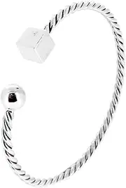 [Treasure Bay] TreasureBay Iconic Handcrafted 925 Sterling Silver Bangle Womens Bracelet