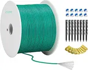 250 m Universal Boundary Cable for Robotic Lawnmower - Headley Tools Boundary Wire Contains 50 x Pegs + 10 x Cable Connectors + 9 x Titanium Blades Compatible with Gardena/Husqvarna/Worx