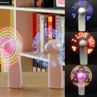 LED Flashing Light Handheld Mini Fan I LOVE YOU D8C0