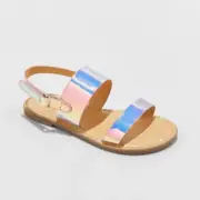 Cat & Jack Toddler Girls Wanda Footbed Sandals Pink Shoes Various Sizes NWT