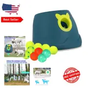 Portable Automatic Fetch Launcher for Small Dogs - Continuous Play with 10 Balls