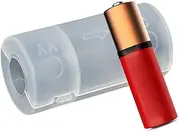 Battery Converter - Battery Converter Holder - Transparent High-Efficiency AA-C Adapter for Trailer, Home, Car, Automotive, Vehicle
