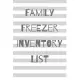 Family Freezer Inventory List: 100 pages to keep track of the refrigerator’’s items: Make grocery shopping easier