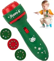 Christmas Flashlights for Kids | Cartoon Kids Projector Flashlight | Christmas Image Projection Toys, Slide Children's Flashlight Projector Torch for Christmas