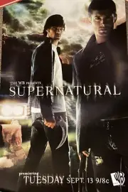 Supernatural WB POSTER Jared Padalecki JENSEN ACKLES CW Premiere Date Launch