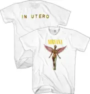 Nirvana In Utero M, L, XL, 2XL White T-Shirt