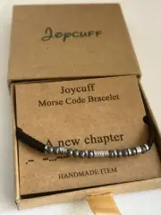 Joycuff Inspirational Morse Code Bracelet - A New Chapter