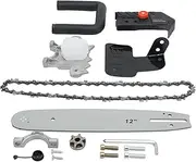 ANKROYU Electric Chain Saw Stand, Alloy Steel Handheld Chain Saw Stand, Wear Resistance Converter Chain Saw, Bracket Chain Saw for Wood Cutting Steel Pipe Cutting
