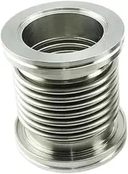 ISO100 Fast Quick Stainless Steel Flexible Pipe Bellows Flange Vacuum Bellows Pipe Clamp Fittings Expansion Bellow Joint.(ISO100-500MM(L)_Other)