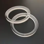 Pair of 2" Acrylic Glass Recessed Spacer Rings For Car Audio PA DJ Speakers