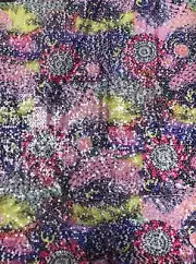 Polyester Spandex 2 ways Stretch with 5mm Sequins Peacock Design