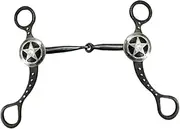 Folpus Horse Bit,Stainless Steel Sturdy,Retro,Decorative,Horse Equipment for Horse Accessory Training Bit Horse Snaffle Bit