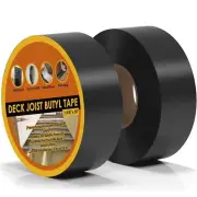 2 Rolls Deck Joist Tape for Decking1-5/8" x 50' ,Waterproof and Anti-Corrosion