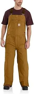 Carhartt mens Loose Fit Washed Duck Insulated Bib Overall