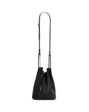 bucket bag in leather One size black