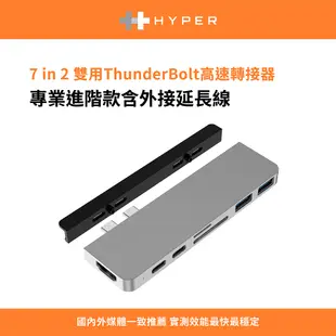 HyperDrive 7-in-2 USB-C Hub (二代)-銀