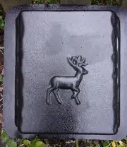 Deer bench leg mold 12" x 11" x 2.25" works great with our bench molds