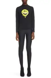 BALENCIAGA Drip Smiley Face Long Sleeve Graphic Tee Size XS $550