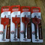 4 NEW Diablo 1-1/2 In. x 4 In. SPEEDEMON Spade Bit DSP1090-IN ORIGINAL PACKAGING