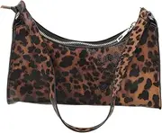 [Healeved] Single Shoulder Bag Leopard Pattern Women's Pu Handbag Lady's Messenger Bag for Christmas