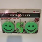 Lewis N Clark Mini Padlock Set & Smiley Luggage Tags