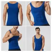 Men's Vest Body Shaper Summer Sports Fitness Corset Underwear Bottoming X3B1