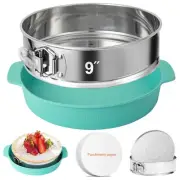 9 Inch Springform Pan - 304 Stainless Steel Nonstick Leakproof Springform Cak...