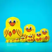 Nesting Doll 10-layer Penguin/ Duck Wooden Creative Toy Gift Holiday Z8F7
