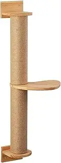 Cat Tree Tower - Wall Mounted Wooden Jute Cat Tree Tower | Cat Scratching Post | Cat Scratching Post | Wall Mounted Cat Scratching Post | Cat Scratching Tree Activity Tree