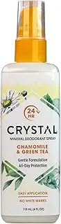 Crystal Essence Mineral Deodorant Spray, Chamomile & Green Tea 4 oz