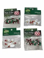 Christmas Santa Claus Flatbacks and Dress It Up Pieces Crafts Embellishments NEW