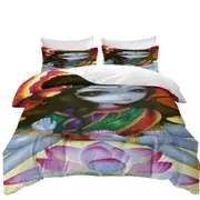 India and Hindu Art the Goddess Lakshmi Quilt Cover