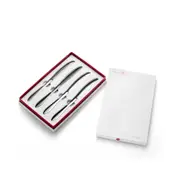 1Set Table Knife Titanium 4-Piece Western Tableware Gift Set