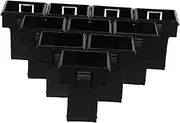 10pcs Circuit Breaker Bracket Circuit Breaker Mounting Base Small Breaker Mount 2p Buckle Mounting Base Circuit Breaker Support Bracket Small Breaker Holder Black Plastic
