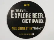 Beer Collectible Coaster ~ WOB = WORLD OF BEER: Restaurant and Craft Beer Chain
