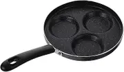 BIUDECO Creative Egg Frying Pan 3 Hole Non-Stick Pan Non Stick Small Egg Cooker Ideal for Family Meals Random Style