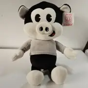 Fiesta Cecil the Pig Retro Black White Plush 14 Inch New with Tag 5571A