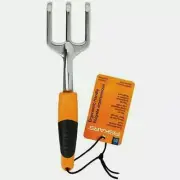 Fiskars Ergo Scratch Tool Garden Cultivator Heavy Duty Gardening Mini Rake