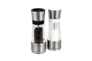 Salt and Pepper Mill Set, Stainless Steel/Acrylic - 18cm