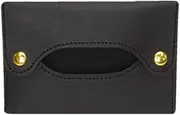 Travel Tissue Pouch - Paper Towel PU Small Leather Bag,Easy to Use Tissue Box for Car, Living Room, Home, The-Go, and